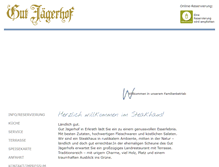 Tablet Screenshot of gut-jaegerhof.de